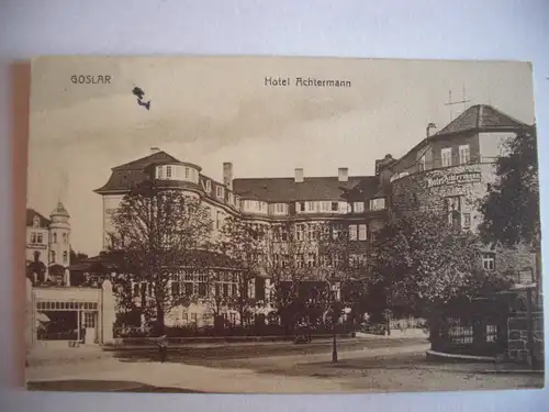 Alte AK Goslar Hotel Achtermann 1916 [C452]