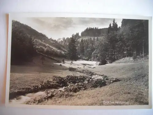 Alte AK Blick ins Vessertal Suhl Vesser Thüringen [C460]