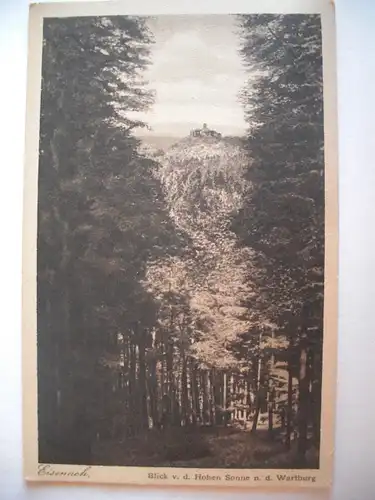 Alte AK Eisenach Blick v. d. Hohen Sonne zur Wartburg [C473]