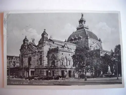 Alte AK Frankfurt Schauspielhaus 1943 [C489]