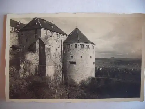 Alte AK Fotokarte Schloß Hohen Tübingen [C496]