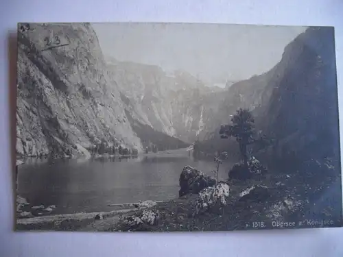 Alte AK Berchtesgaden Königssee Obersee 1908 [C525]