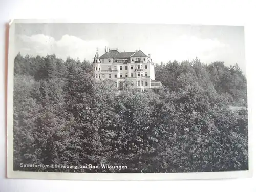 Alte AK Bad Wildungen Sanatorium Ebersberg [C602]