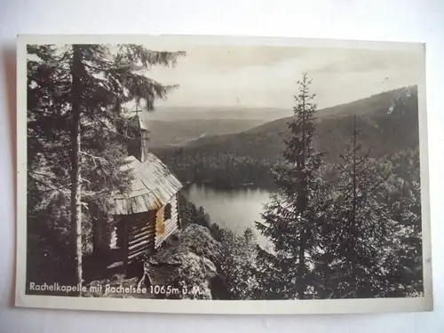 Alte AK Rachelkapelle Rachelsee Bayerischer Wald [C625]