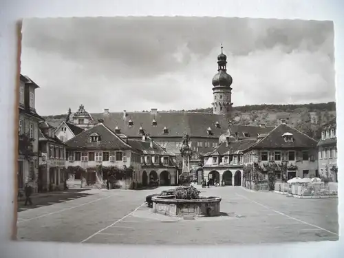 Alte AK Weikersheim Schloß Marktplatz [C633]