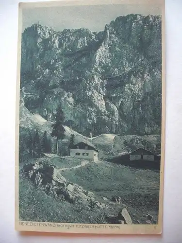 Alte AK Benediktenwand mit Tutzinger Hütte [C682]