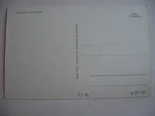 Alte AK Schloß Waldeck Waldecker Heimatlied [C689]