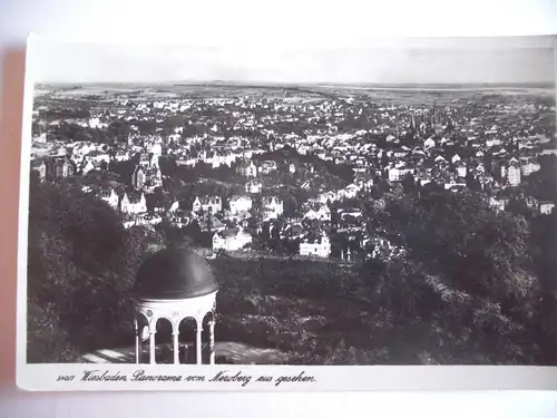 Alte AK Wiesbaden Panorama vom Neroberg aus [C706]