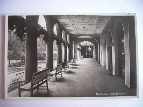 Alte AK Bad Steben Wandelhalle [C720]
