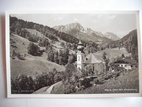 Alte AK Berchtesgaden Maria Gern m. Untersberg [C510]