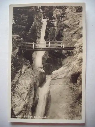 Alte AK Oberaudorf Wasserfall Tatzelwurm [C529]