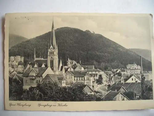 Alte AK Bad Harzburg Burgberg Kirche [C543]