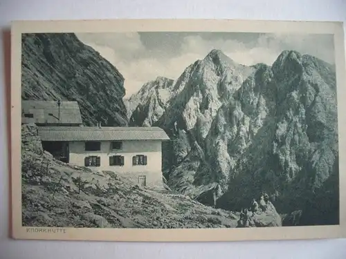 Alte AK Knorrhütte Hochwanner Zugspitze [C558]
