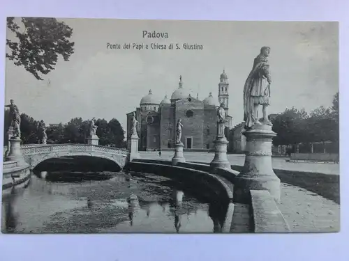 Alte AK Padova Padua Ponte dei Papi e Chiesa… um 1915 [aT427]