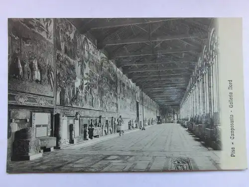 Alte AK Pisa Camposanto Galleria Nord um 1920 [aT439]