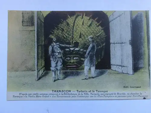 Alte AK Tarascon Tartarin et la Tarasque um 1915 [aT445]