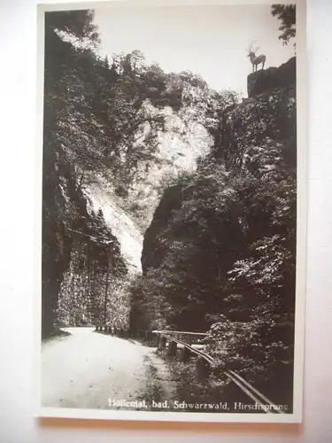 Alte AK Höllental Hirschsprung Schwarzwald [C734]
