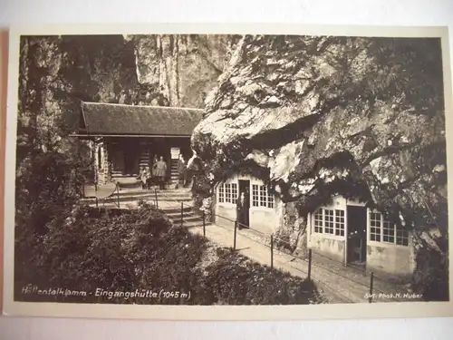 Alte AK Höllentalklamm Eingangshütte Garmisch [C735]