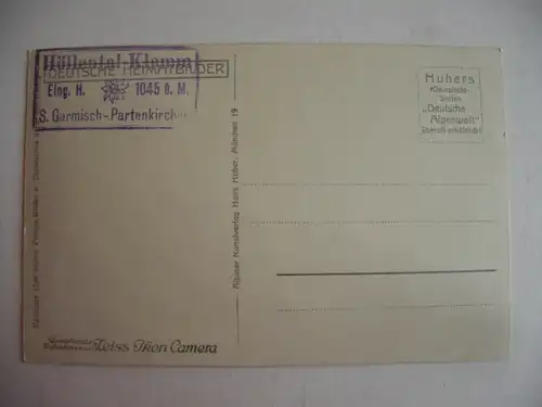 Alte AK Höllentalklamm Eingangshütte Garmisch [C735]