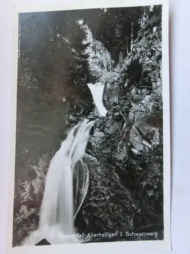 Alte AK Wasserfall Allerheiligen Schwarzwald [aT456]
