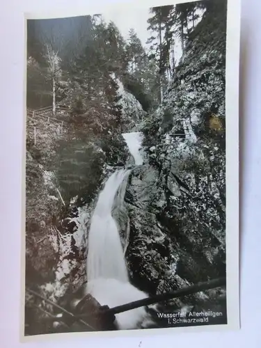 Alte AK Wasserfall Allerheiligen Schwarzwald [aT457]