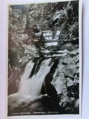 Alte AK Wasserfall Allerheiligen Schwarzwald [aT458]