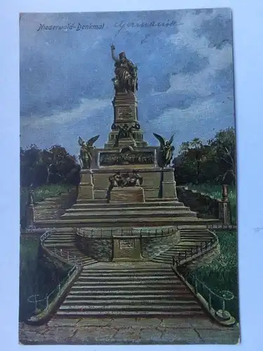 Alte AK Rüdesheim Nationaldenkmal um 1925 [aT477]
