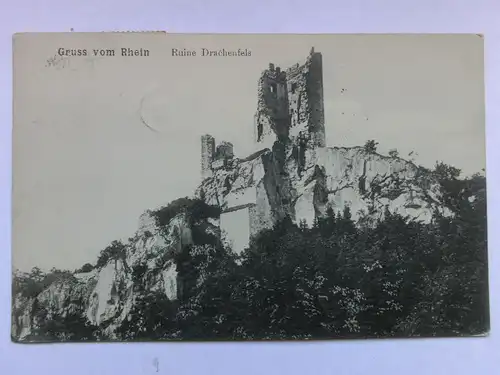 Alte AK Ruine Drachenfels Königswinter um 1915 [aT478]