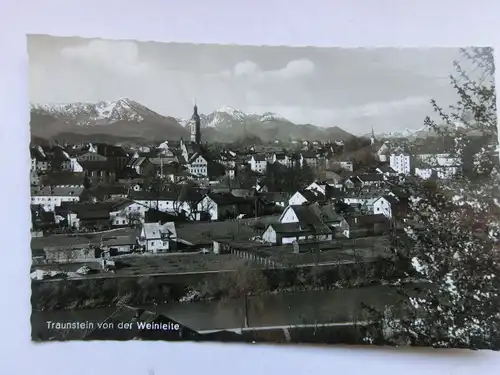 Alte AK Traunstein von der Weinleite [aT498]