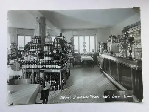 Alte AK Como Albergo Ristorante Dosio Bivia Bevera [aT551]
