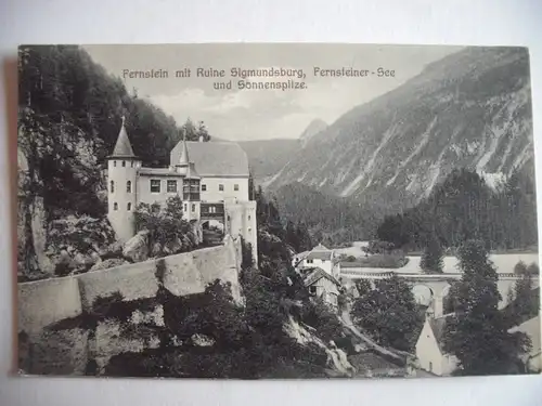 Alte AK Fernstein Sigmundsburg Fernsteiner See [C572]