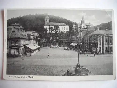 Alte AK Leutenberg Thüringen Markt [C577]