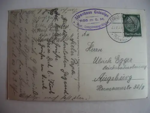 Alte AK Gaisalp mit Rubihorn [C783]