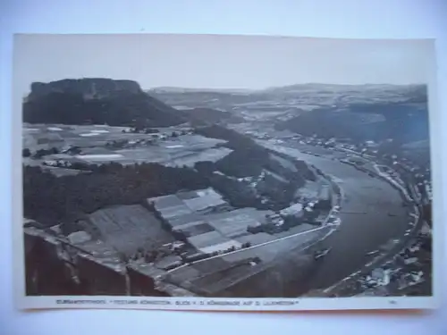 Alte AK Elbsandsteingebirge Festung Königstein  [C333]