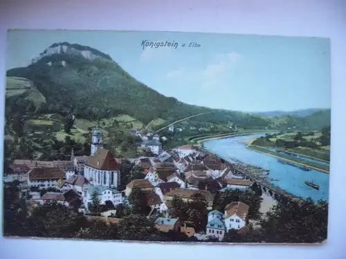 Alte AK Königstein an der Elbe um 1920 [C341]