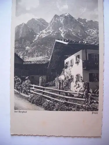 Alte AK Der Berghof phot. Popp Unbekanntes Gebäude [C765]
