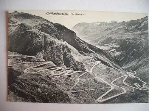 Alte AK Gotthardstraße Val Tremola um 1920 [C773]