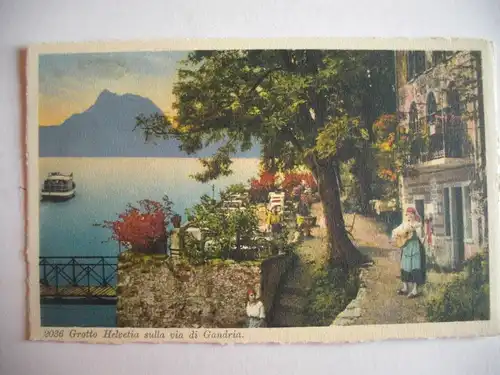 Alte AK Grotto Helvetica sulla via di Gandria [C776]