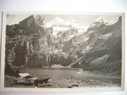 Alte AK Oeschinensee mit Blümlisalp [C778]
