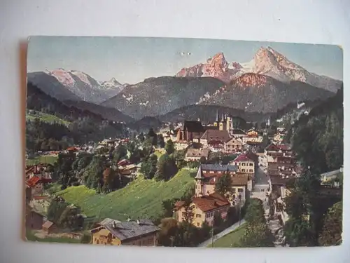 Alte AK Berchtesgaden mit Watzmann [A111]