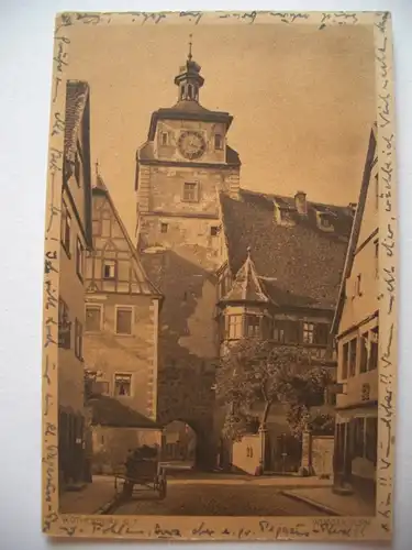 Alte AK Rothenburg ob der Tauber Weißer Turm [A130]