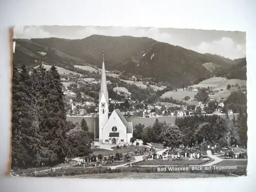 Alte AK Bad Wiessee Blick auf Tegernsee [A146]