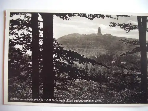 Alte AK Großer Inselberg Thüringer Wald [863]