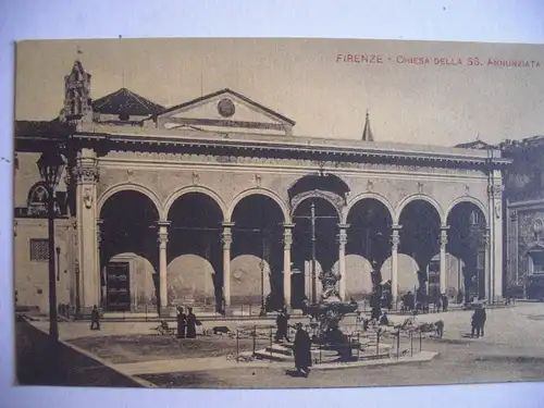 Alte AK Firenze Chiesa SS. Annuziata Florenz [685]