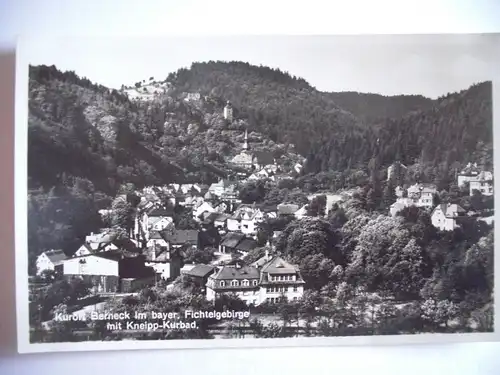 Alte AK Berneck Fichtelgebirge Kneipp Kurbad [687]