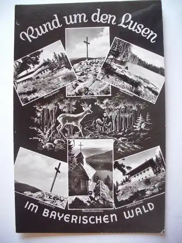 Alte AK Rund um den Lusen Bayerischer Wald Mehrbildkarte [766]