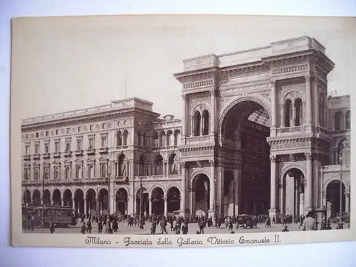 Alte AK Milano Mailand Facciata della Galleria Vittorio Emanuele II [777]