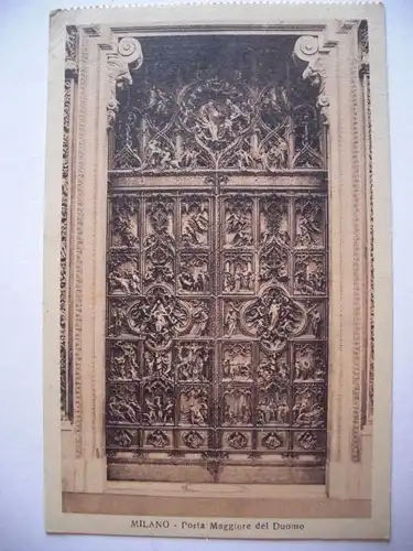 Alte AK Milano Mailand Porta Maggiore del Duomo [778]
