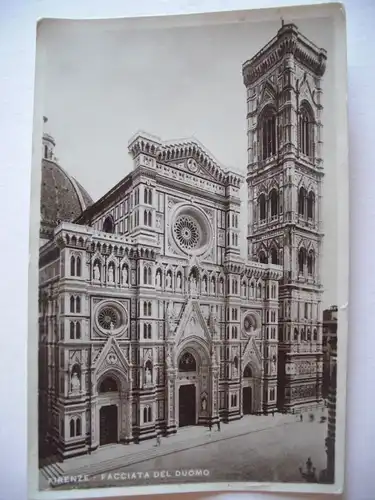 Alte AK Firenze Florenz Facciata del Duomo  [165]
