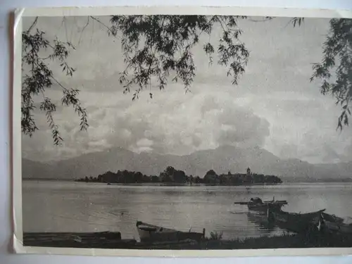 Alte AK Fraueninsel im Chiemsee Frauenchiemsee [205]